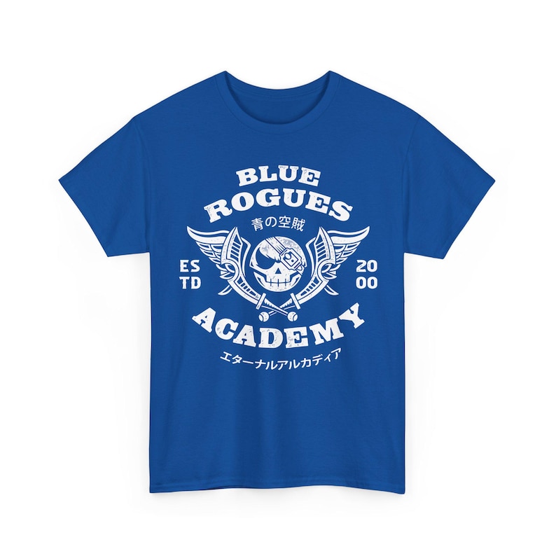 Blue Rogues Air Pirates Unisex T-Shirt // Skies Of Arcadia Video Game // Gaming Tee // Gamer T-Shirt // Skies Of Arcadia Legends// Vyse image 5