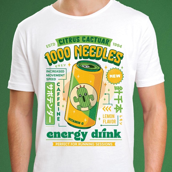 サボテンダーエナジードリンク ユニセックスTシャツ // ファイナル