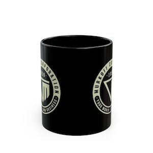 Murkoff Corporation Emblem Black Mug (11oz or 15oz) // Outlast Video game // Gaming // Gamer // The Outlast Trials // Mount Massive Asylum image 2