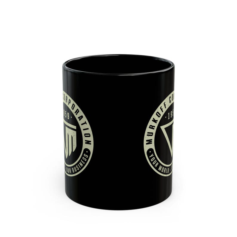 Murkoff Corporation Emblem Black Mug (11oz or 15oz) // Outlast Video game // Gaming // Gamer // The Outlast Trials // Mount Massive Asylum image 2