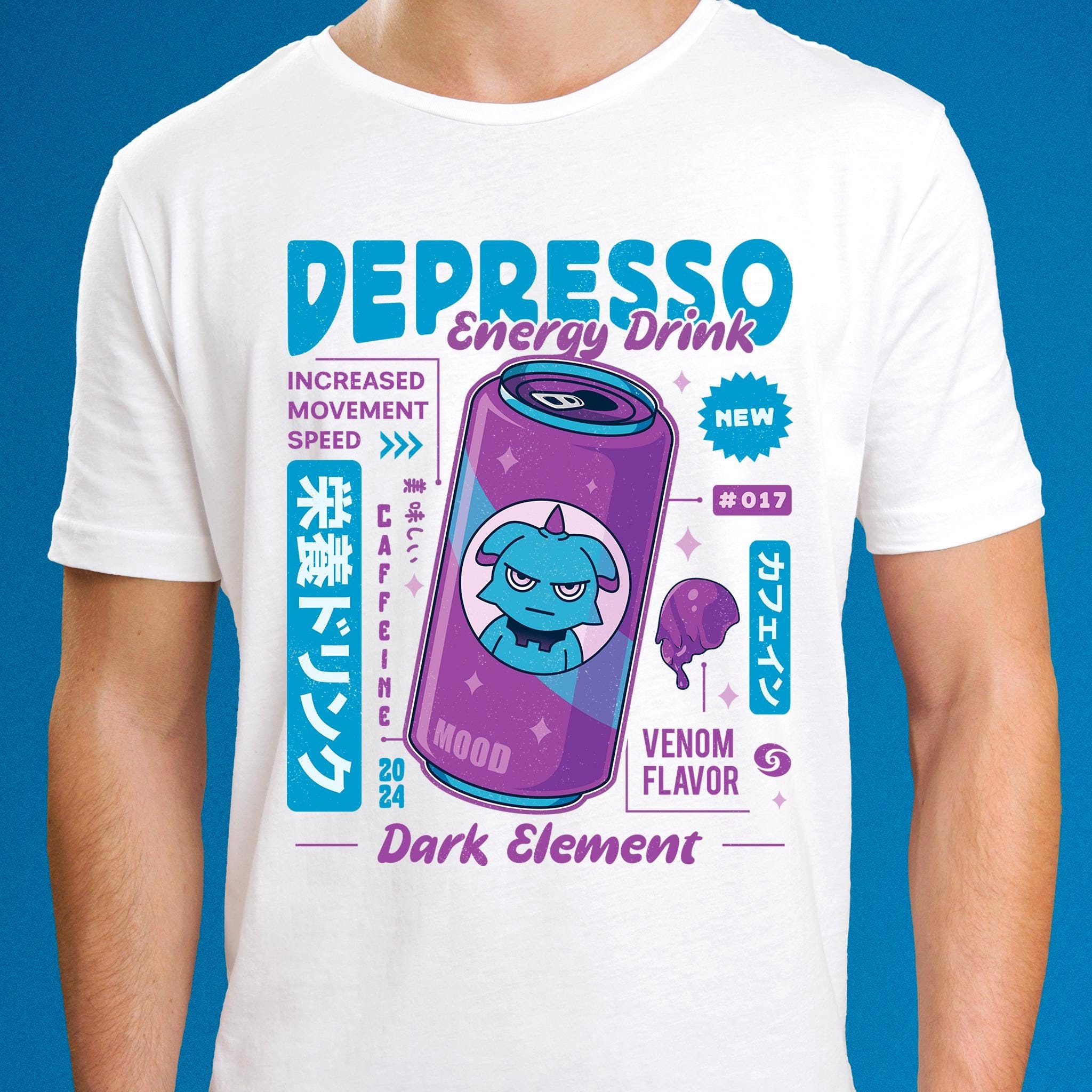 Depresso Energy Drink Unisex T-shirt // Palworld Video Game