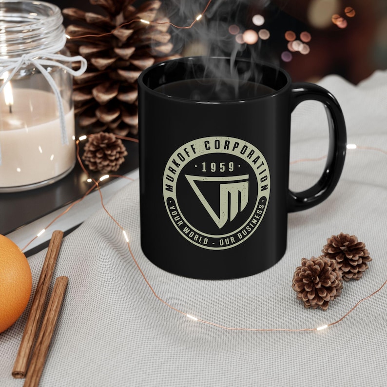 Murkoff Corporation Emblem Black Mug (11oz or 15oz) // Outlast Video game // Gaming // Gamer // The Outlast Trials // Mount Massive Asylum image 5