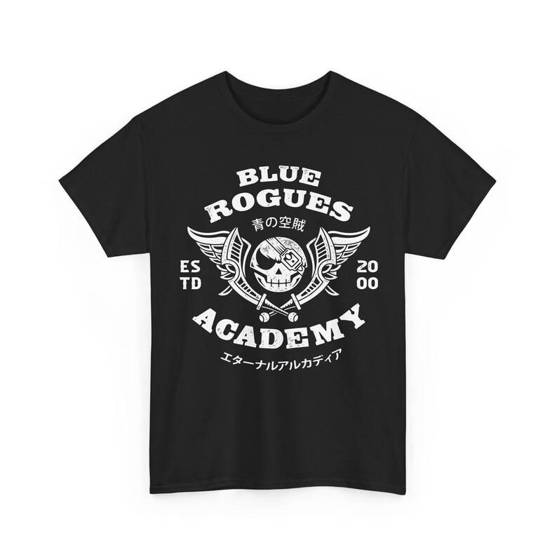Blue Rogues Air Pirates Unisex T-Shirt // Skies Of Arcadia Video Game // Gaming Tee // Gamer T-Shirt // Skies Of Arcadia Legends// Vyse image 7