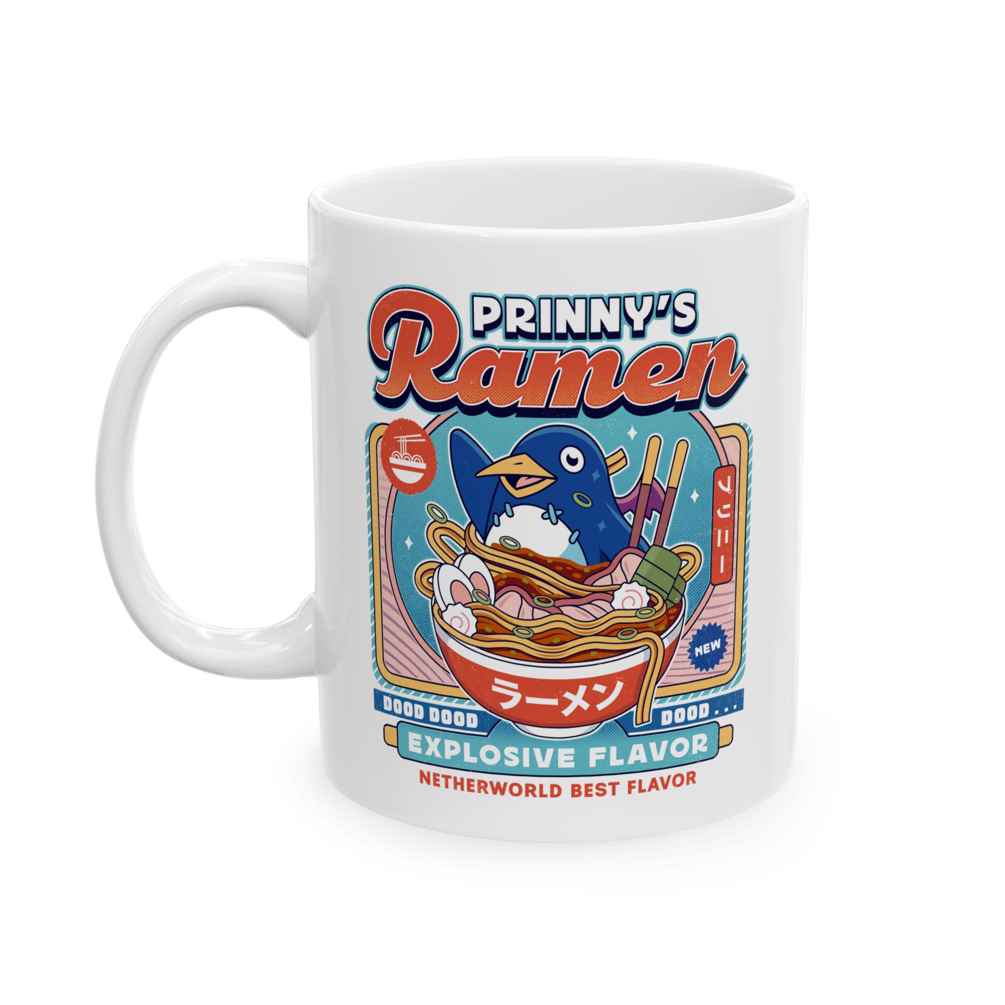Prinny Dood Ramen Vintage Ceramic Mug (11oz or 15oz) // Disgaea