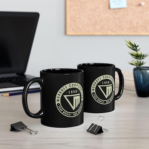 Murkoff Corporation Emblem Black Mug (11oz or 15oz) // Outlast Video game // Gaming // Gamer // The Outlast Trials // Mount Massive Asylum image 6