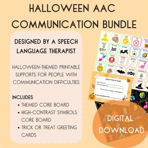 Trick or Treat Communication Support Bundle for Kids - Halloween AAC Boards