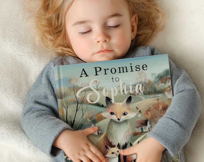 Personalized Children’s Book, Custom Name Story, Keepsake Baby Shower Gift, First Birthday Present, Illustrated Woodland Animal Adventure