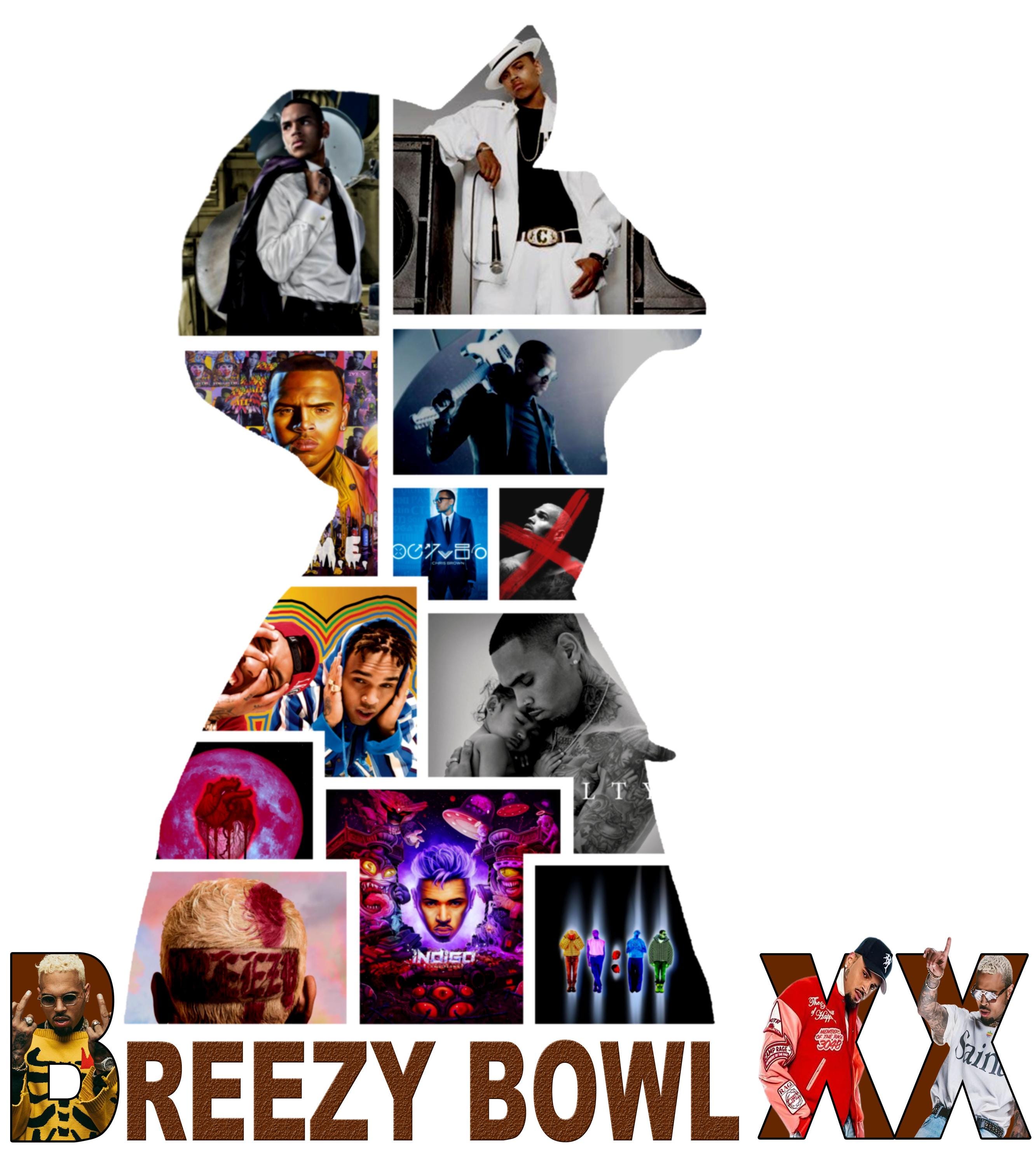 Breezy Bowl XX Europe Toue x Chris Brown Europe Tour PNG File, Chris Brown Album Digital File Ready Print to  white tshirt hoodie