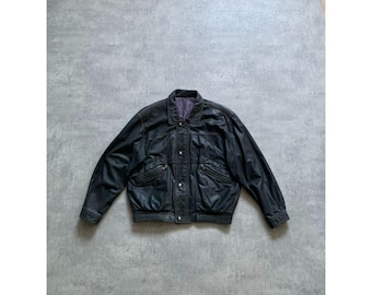 Arizona Marcucci Skins Flyers Y2K Vintage 100% Real Leather Cargo