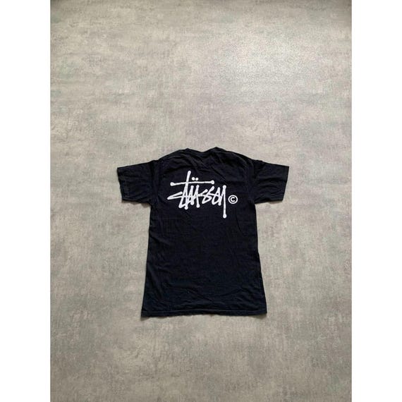 Stussy Vintage T-shirt Size M Black Unisex - Etsy Israel