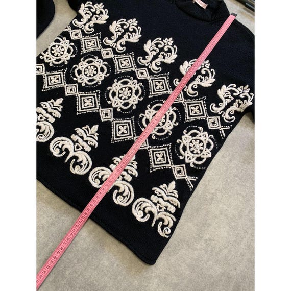 Laurel pure new wool abstract pattern Y2K vintage… - image 4