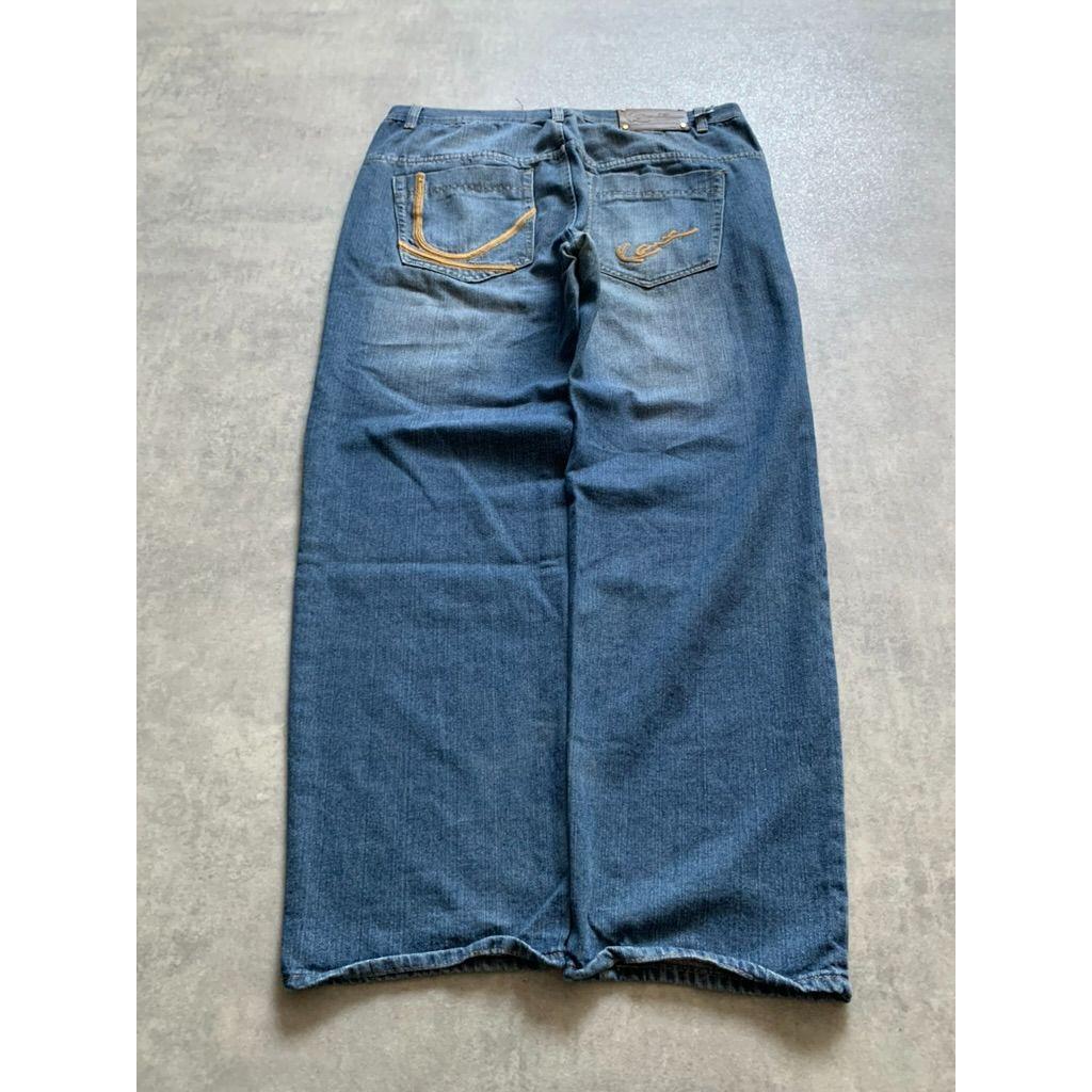 Karl Kani Style in USA Mens Rap Jeans Size 40/34 Blue (jnco Style