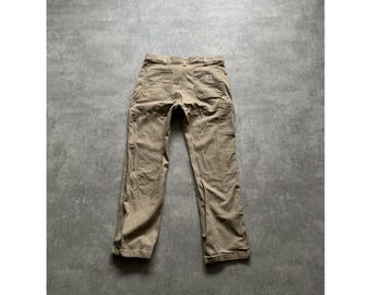 carhartt relaxed fit mens jeans multipocket pant size 36/32 brown