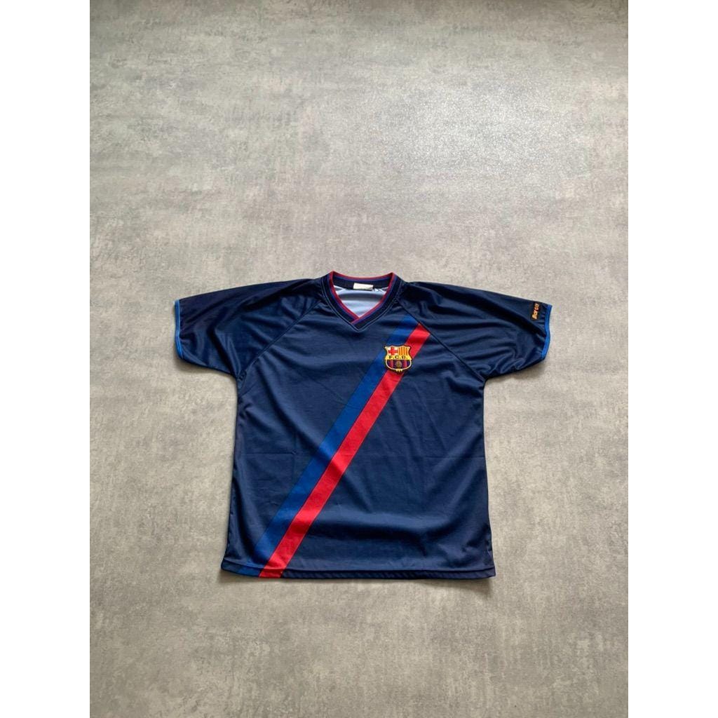 FCB Barcelona Spain Football Soccer Jersey T-shirt Mens Size L