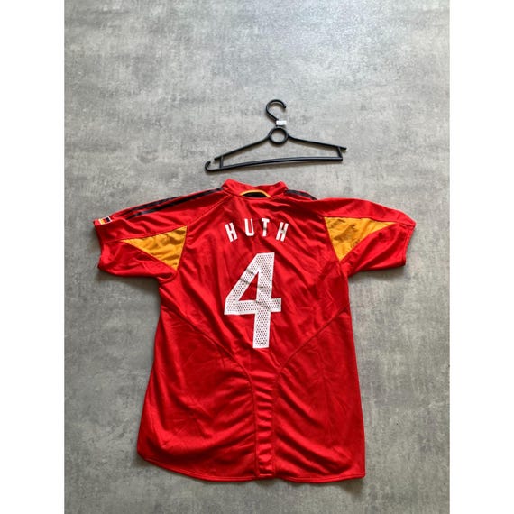 Adidas Deutscher Fussball Bund Jersey T-shirt Mens Size S - M Red
