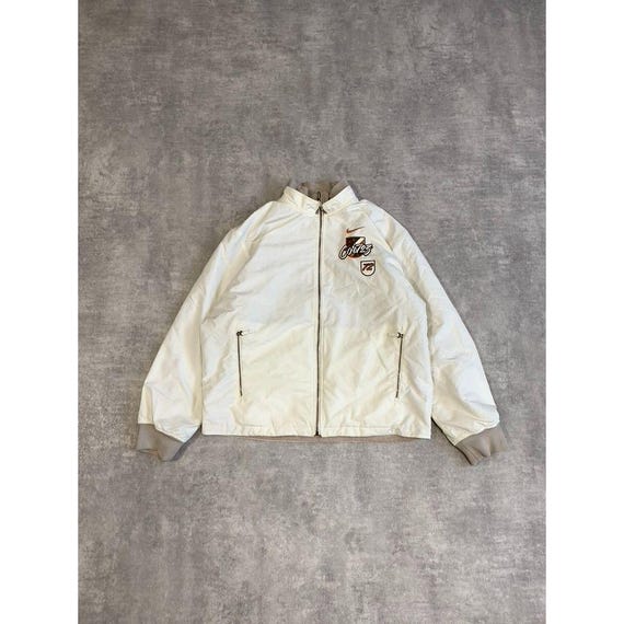 Nike Cortez 1972 Reversible Double Sided Beige Brown Mens Jacket