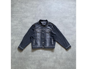 Y2K Diesel FC Denim Zip Jacket Big Logo Size M Brown - Etsy