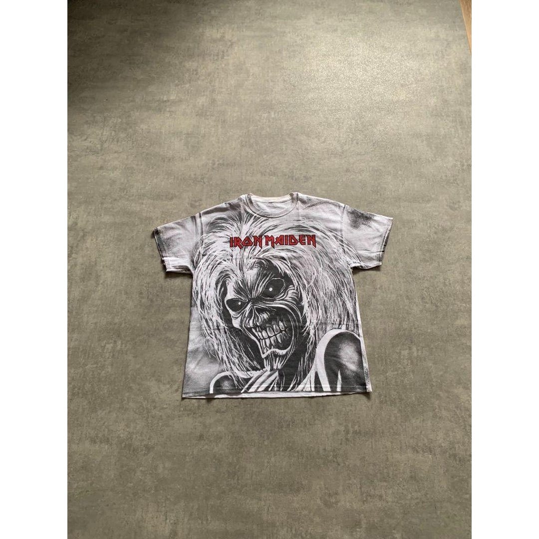 Vintage Iron Maiden 1999 Killers OAP All Over Print T-shirt White
