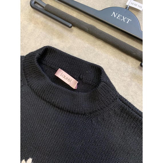 Laurel pure new wool abstract pattern Y2K vintage… - image 2