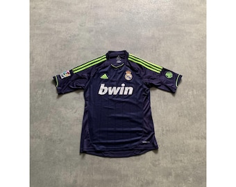 Adidas Real Madrid football soccer jersey t-shirt mens size S navy blue