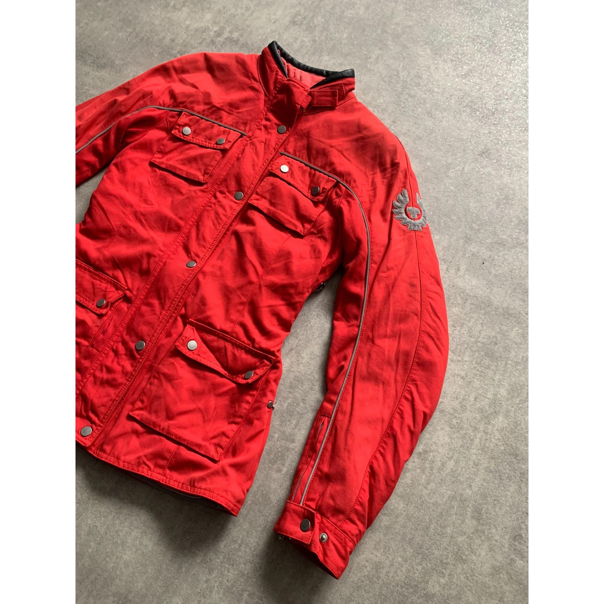 Belstaff Pure Moto Motorcycle Collection Womens Jacket Size 40 Red 