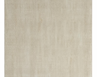Alfombra beige lisa, minimalista, neutra, hecha a mano, 100 % lana suave. DM para tamaños personalizados.