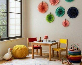 Alfombra marroquí anudada a mano, modelo Joyful, con diseño tradicional marroquí.