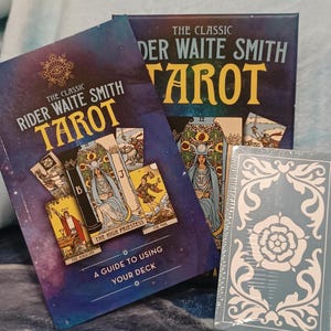 The Classic Rider Waite Smith Tarot Book & Deck. Includes 78 Cards and 128 page book.