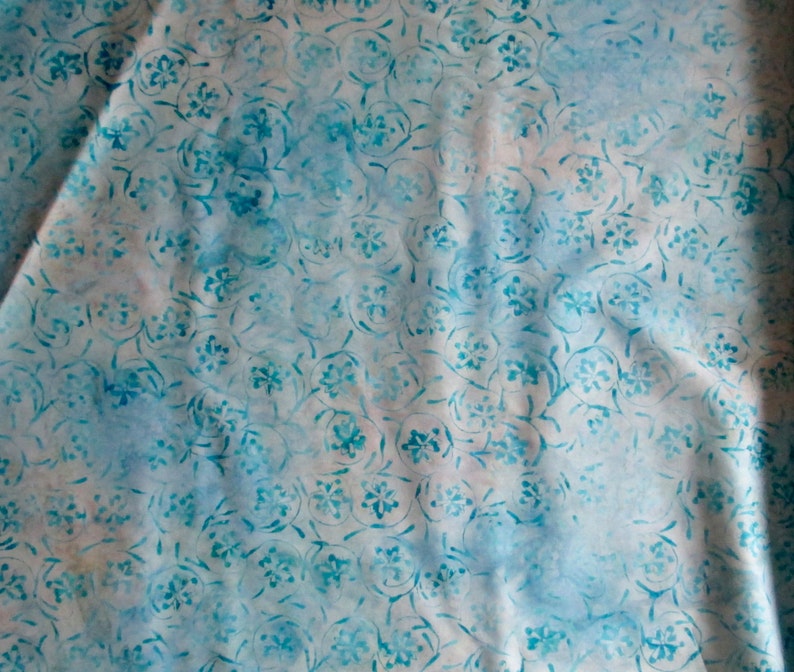Light Blue Pinwheels Tonga Batik Fabric Timeless Treasures B1701 image 2