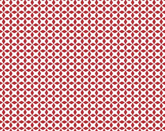 Red Geometric Patchwork Farms Fabric - Quilting Treasures - 26115