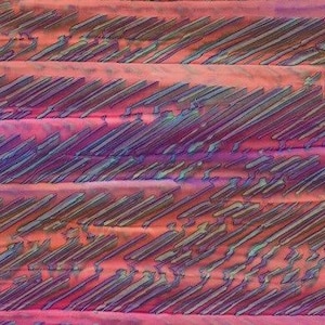 Eggplant Raku Stripe Batik Fabric - Robert Kaufman - 21924 25 - Half Yard