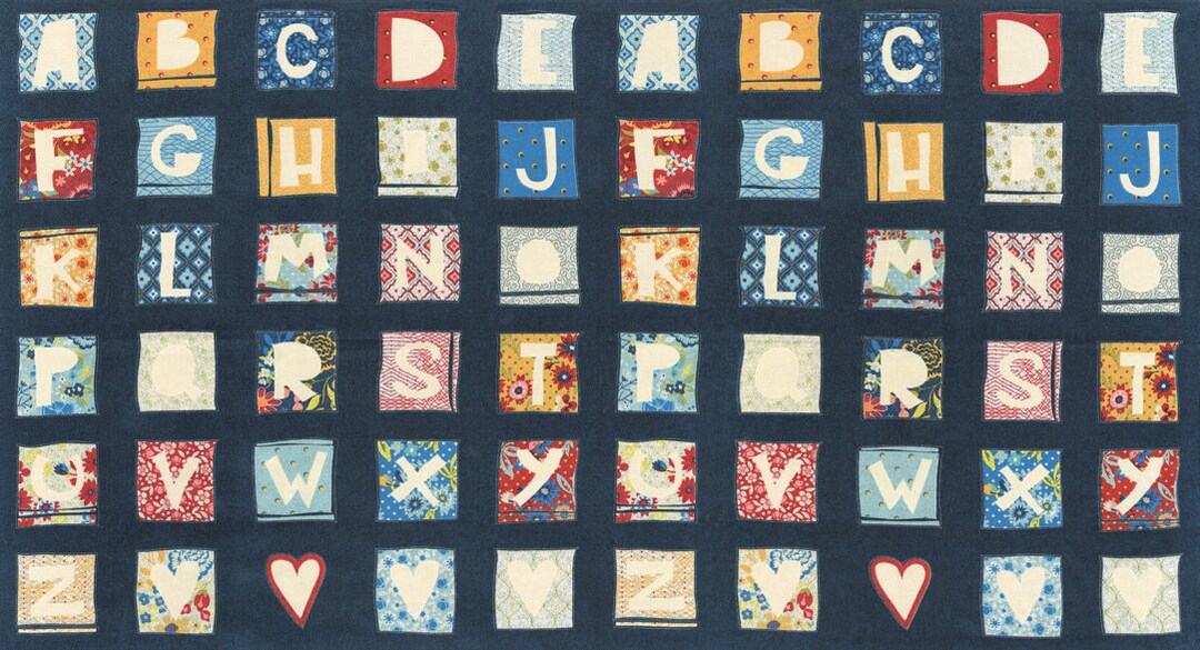 Navy Biscuits and Gravy Fabric Panel Moda Basicgrey 30480 15 Etsy