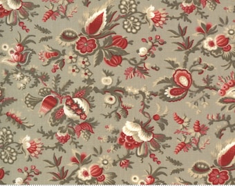 Roche Grey Jardin De Fleurs Fabric - 13892 16 - French General - Moda