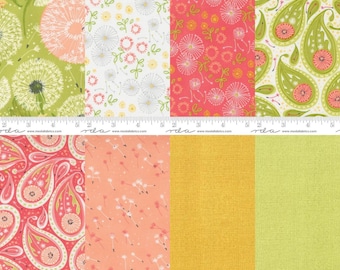 Green Dandi Duo Fabric Group - Moda - Robins Pickens - 48750 - 48752 - 48753 - 48756 - 48626