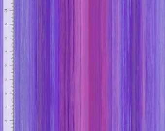 Purple Stripe Love Letter Fabric - CD2377 - Timeless Treasures - By the Yard