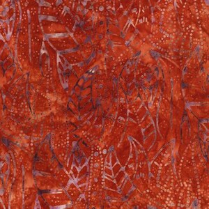 Rust Orange Cayenne Deserts Batik Fabric - Robert Kaufman - 4115 - By the Yard