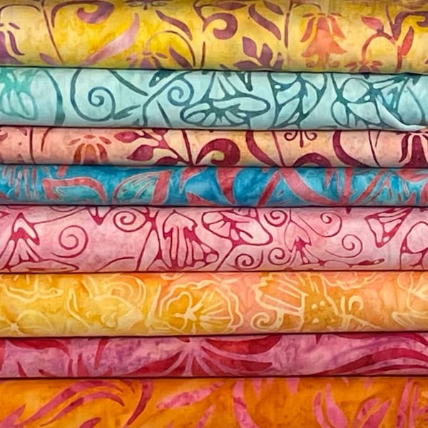 Hummingbird Lane Batik Half Yard Fabric Bundle- Robert Kaufman