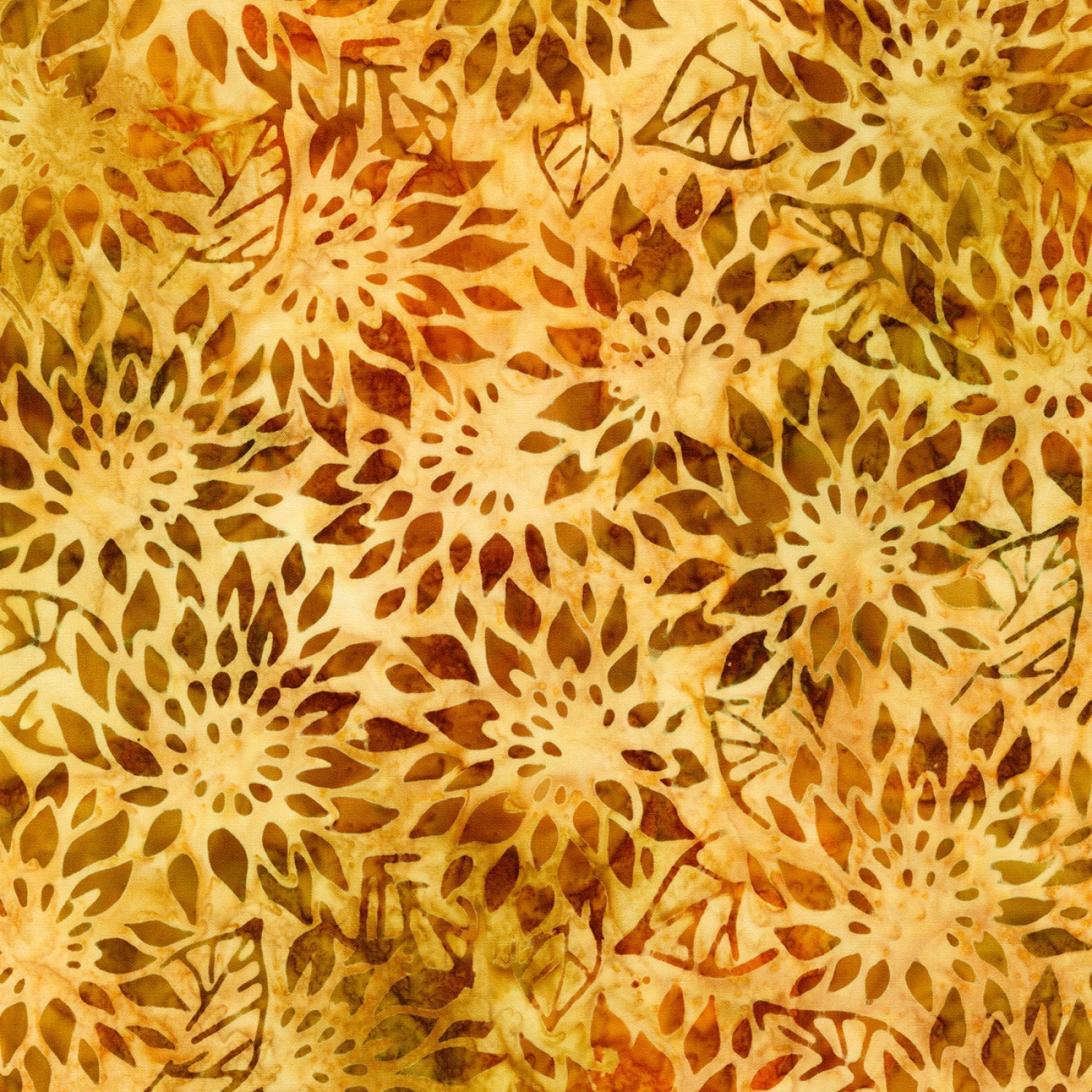 Sunflower Batik Fabric 1125 Nature's Canvas Robert Etsy Canada