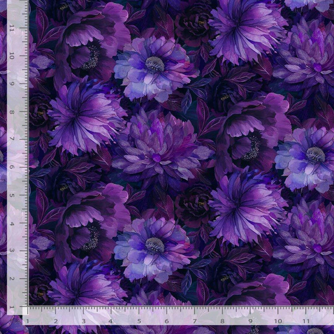 Blue Purple Dragonfly Mist Fabric - CD3893 - Timeless Treasures - by ...