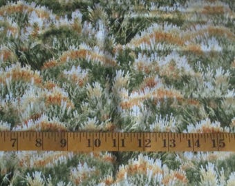 Green Gold Grass Landscape Fabric - 25811G - Quilting Treasures