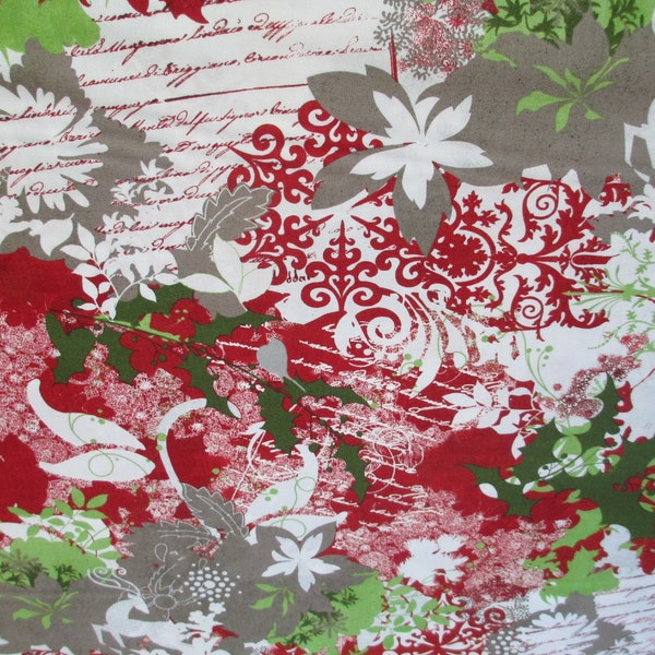 Blitzen Christmas Fabric - Moda - Basicgrey
