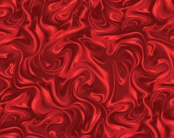 Scarlet Red Marbleized Fabric - 12814B-20 - Benartex