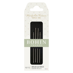 Bohin Beading Needles - Assorted 10/12 - 4 per pkg