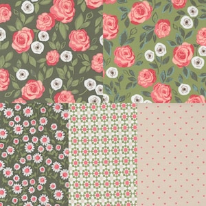 Love Note Fabric Group - Moda - 5150 - 5151 - 5152 - 5155 - 5156