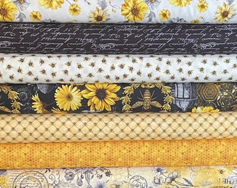 Queen Bee Half Yard Fabric Bundle - Timeless Treasures