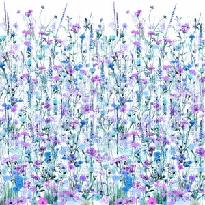 Lily Garden Bliss Fabric - T4908H-352 - Hoffman Fabrics