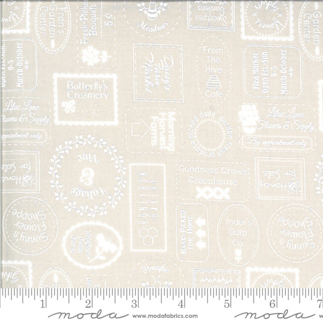 Moda Springbrook Fabric Stone Spring Brook Fabric - 29115 22 - Moda - Corey Yoder - by the Yard ...