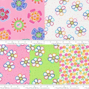 Pink Cotton Candy Fiesta Fabric Group - Me and My Sister - Moda - 22470 - 22477 - 22471
