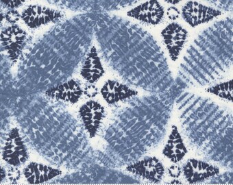 Pacific Blue Indigo Kawa Fabric - 48080 18 - Debby Maddy - Moda - By the Yard
