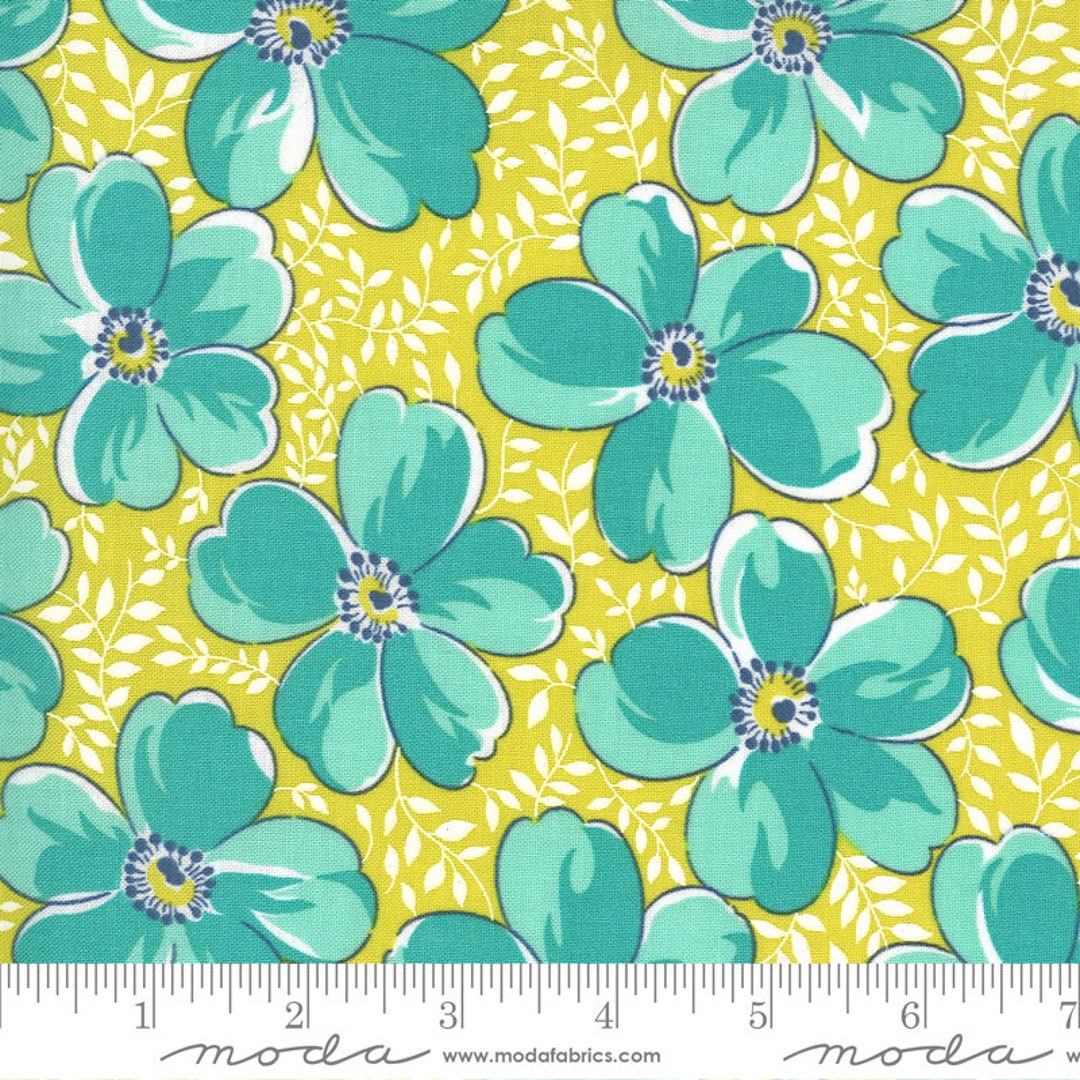 Yellow Flowers for Freya Fabric 23330 16 Moda Linzee Kull Mccray Etsy